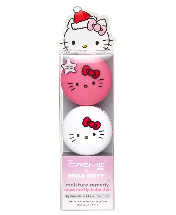 Hello Kitty - Set de 2 bálsamos labiales Macaron