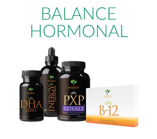 Kit equilibrio hormonal ENZACTA Solo Originals - DHA Energy PXP Royale B-12 bienestar integral México