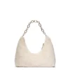 Bolsa De Hombro Para Dama De Peluche Con Cadena Dorada