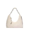 Bolsa De Hombro Para Dama De Peluche Con Cadena Dorada